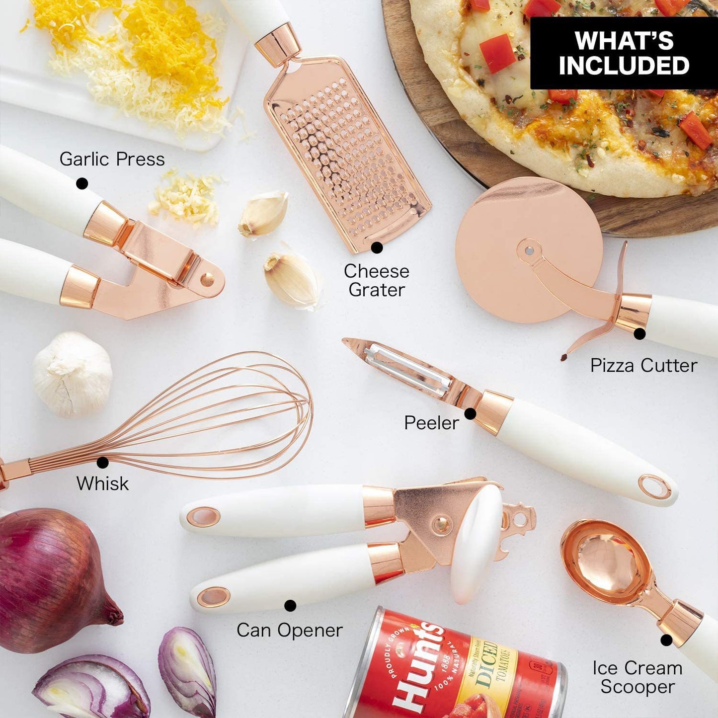 Edelstahl Küchenhelfer 7-teiliges Set